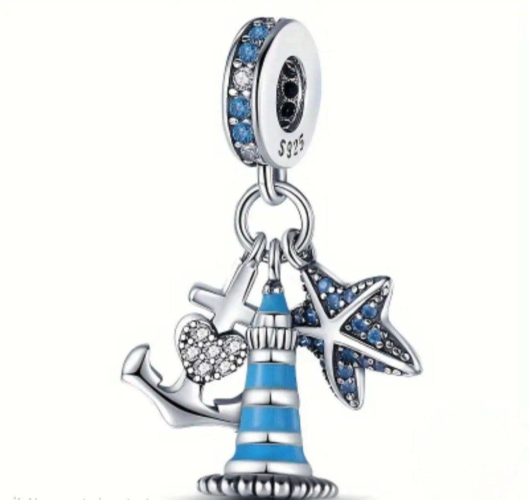 Lighthouse Starfish Pendant
