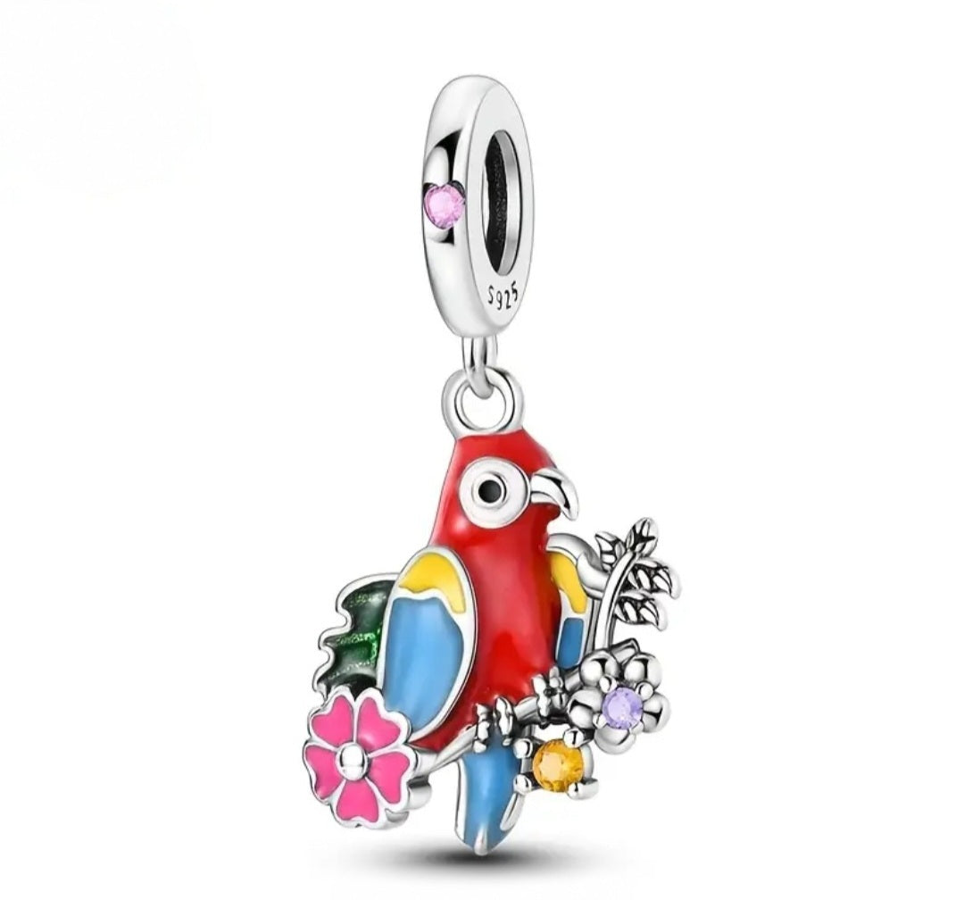 Colorful Parrot Pendant