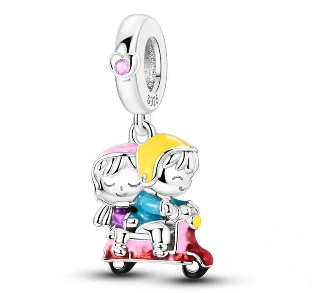 Couples Electric Bike Pendant