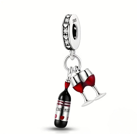 Red Wine Glass Pendant