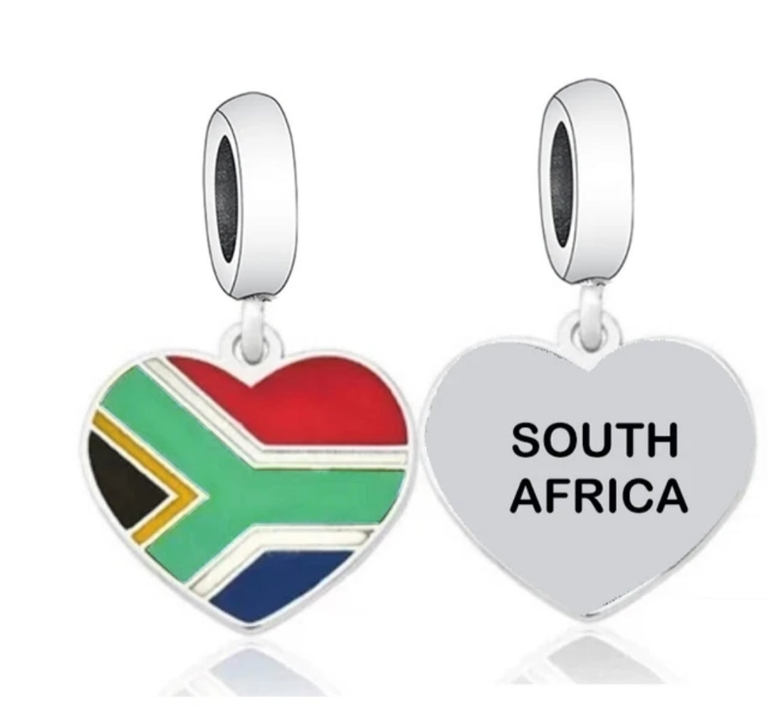 South Africa Heart Dangle Pendant